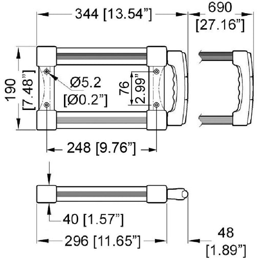 4081 - Penn Elcom - 4081 - Extendable Handle - 5 Stage