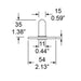 5299 - Penn Elcom - 5299 - Plug-in Castor Socket