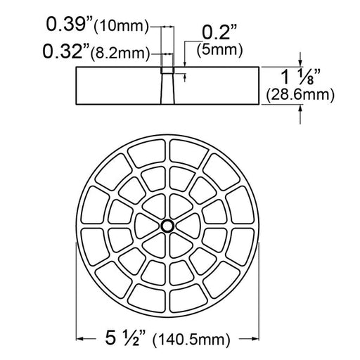 7228 - Penn Elcom - 7228 - Series 7 Pallet Cushion Spacer.