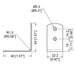 B2096 - Penn Elcom - B2096 - 4 Hole Brace 40mm x 22.2mm