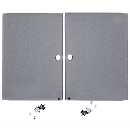 R8600-CZD4S - Penn Elcom - Barn Doors For Credneza Wood Racks - Smoked Plexiglass.