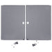 R8600-CZD4S - Penn Elcom - Barn Doors For Credneza Wood Racks - Smoked Plexiglass.