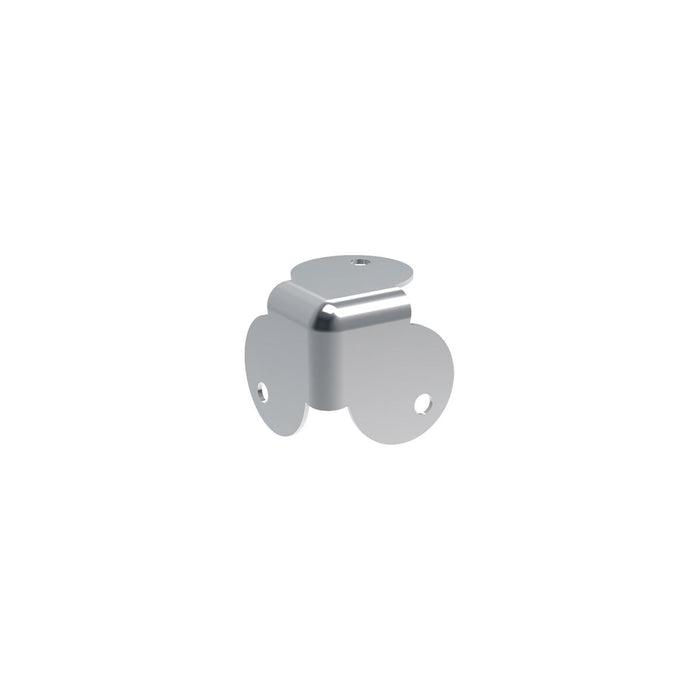 C0665 - Penn Elcom - C0665 - Mini Chrome Flat Corner with 4mm Radius
