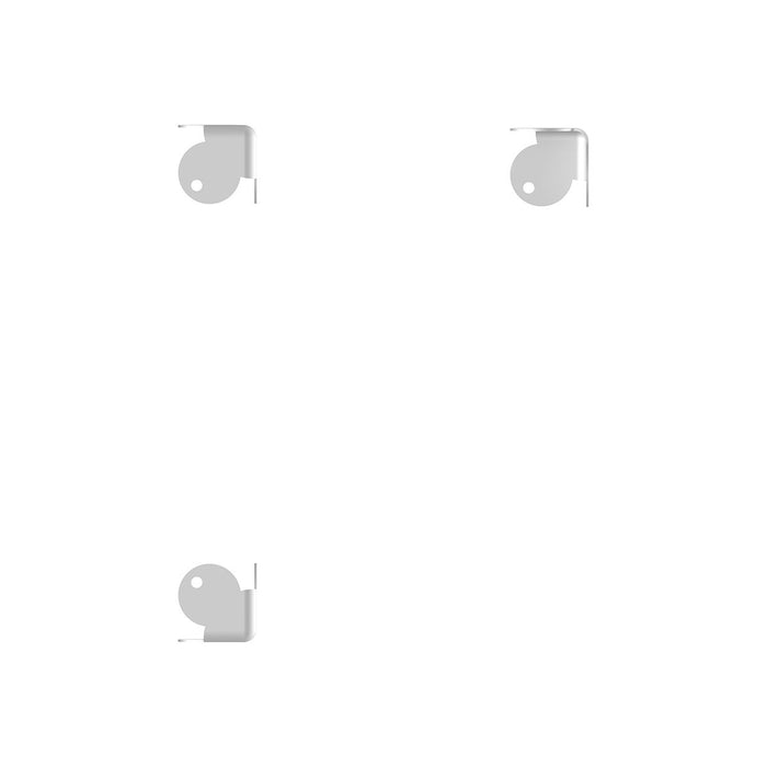 C0665 - Penn Elcom - C0665 - Mini Chrome Flat Corner with 4mm Radius