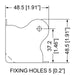 C0675Z - Penn Elcom - C0675Z - Medium PennBrite Flat Corner with 4mm Radius