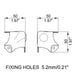 C1081/04Z - Penn Elcom - C1081/04Z - Male Stackable Medium PennBrite Ball Corner with 30mm Offset and 1mm Radius