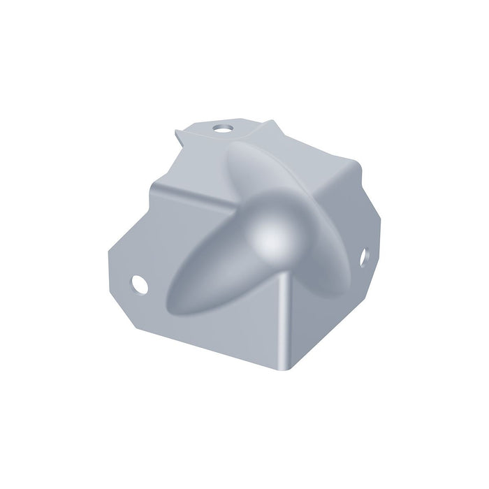 C1082Z - Penn Elcom - C1082Z - PennBrite Brace Ball Corner with 30mm Offset on one leg and 0.8mm Radius
