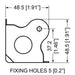 C1150Z - Penn Elcom - C1150Z - Medium PennBrite Male Stackable Flat Corner with 4mm Radius