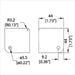 C1186 - Penn Elcom - C1186 - Medium PennBrite Flat Corner with 2mm Radius