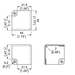 C1186/30Z - Penn Elcom - C1186/30Z - Medium PennBrite Flat Corner with 2mm Radius.