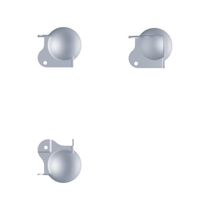 C1346Z - Penn Elcom - C1346Z - PennBrite Brace Ball Corner with 30mm Offset on One Leg and 1.5mm Radius