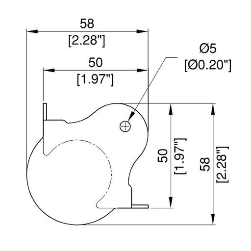 C1352Z - Penn Elcom - C1352Z - Large PennBrite Ball Corner with 0.5mm Radius