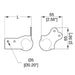 C1374/00/75 - Penn Elcom - C1374/00/75 - 75mm High PennBrite Brace Ball Corner with 4.5mm Radius