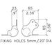 C1380Z - Penn Elcom - C1380Z - Large PennBrite 2 Leg Ball Heavy Duty Ball Corner with 3mm Radius