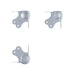 C1385Z - Penn Elcom - C1385Z - Large PennBrite Female Stackable Heavy Duty Ball Corner with 3mm Radius