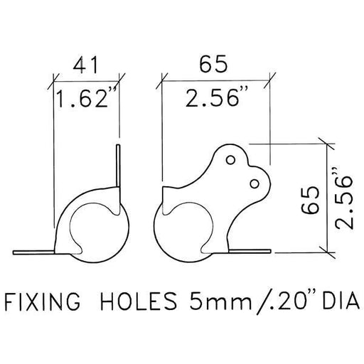 C1395Z - Penn Elcom - C1395Z - Large 2 Leg Ball Corner with Radius Cut-Out.