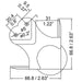 C1992Z - Penn Elcom - C1992Z - Large Heavy Duty Ball Corner with 30mm Offset with 4mm Radius