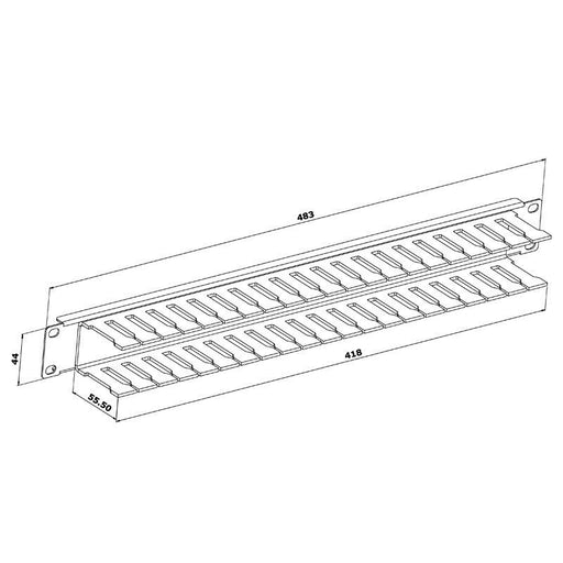 CMP-SD - Penn Elcom - CMP-SD - 1U Cable Management