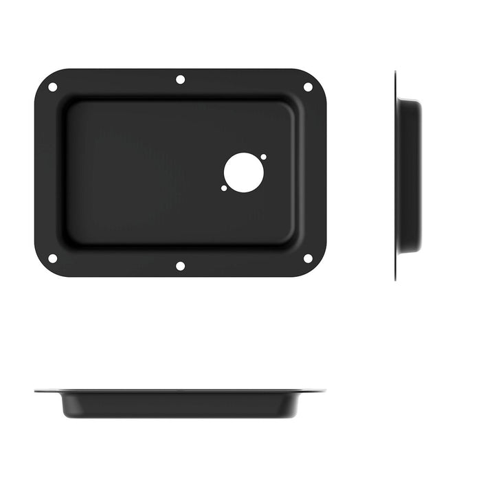 D021K - Penn Elcom - D021K - Dish Punched for 1 x D-Series Connector - Black
