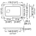 D021K - Penn Elcom - D021K - Dish Punched for 1 x D-Series Connector - Black