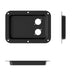 D023K - Penn Elcom - D023K - Dish Punched for 2 x D-Series Connectors Black