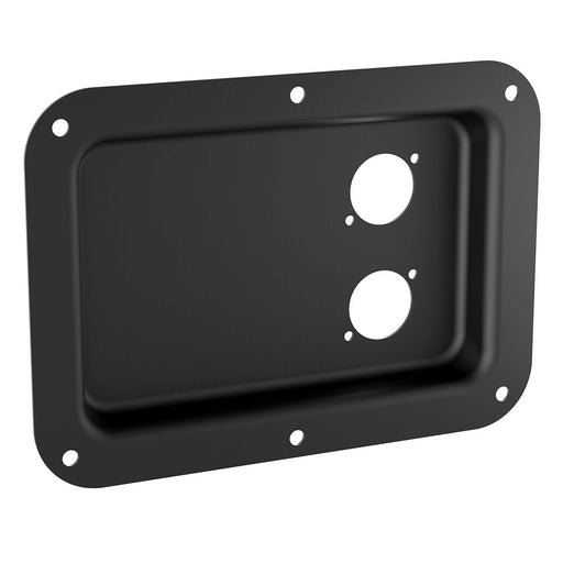 D023K - Penn Elcom - D023K - Dish Punched for 2 x D-Series Connectors Black