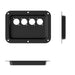 D024K - Penn Elcom - D024K - Dish Punched for 4 x D-Series Connectors - Black