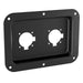 D028K - Penn Elcom - D028K - Dish Punched for 2 x EP or G-Series Connectors - Black