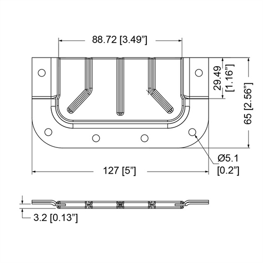 D053710CMZ - Penn Elcom - D053710CMZ - Cable Feed Through Dish With Offset.