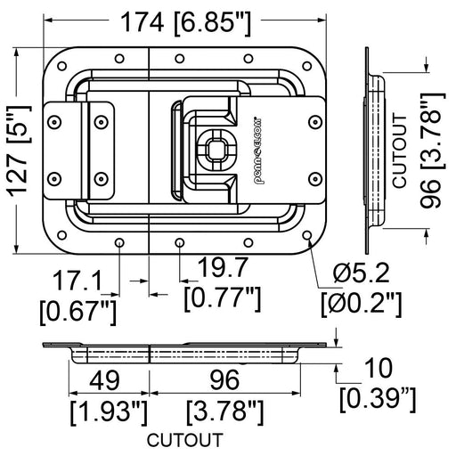 D0553-SD - Penn Elcom - D0553-SD - Lid Stay with Anti-Slam System