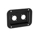 D0604K - Penn Elcom - D0604K - Dish Punched for 2 x D-Series Connectors - Black