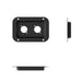 D0604K - Penn Elcom - D0604K - Dish Punched for 2 x D-Series Connectors - Black