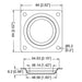 D0650 - Penn Elcom - D0650 - Zinc Lid Dish for Rubber Foot.