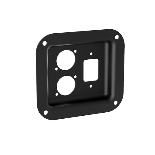 D0946-40K - Penn Elcom - D0946-40K - Punched for 1 x IEC and 2 x D-Series Connectors - Black.