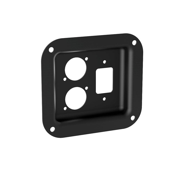 D0946-40K - Penn Elcom - D0946-40K - Punched for 1 x IEC and 2 x D-Series Connectors - Black.