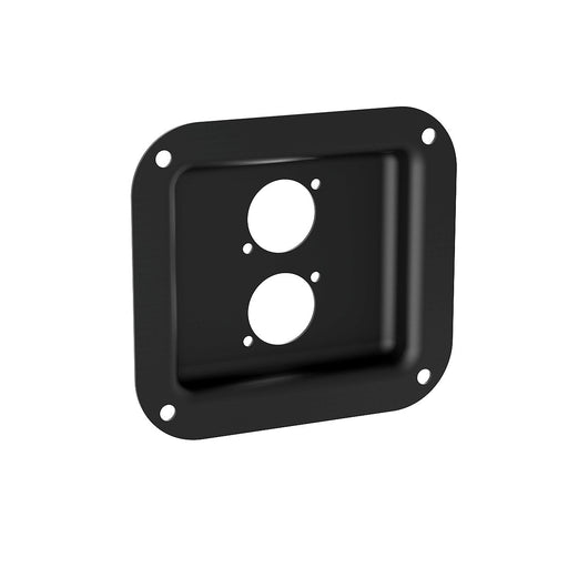 D0947K - Penn Elcom - D0947K - Small Dish Punched for 2 x D-Series Connectors - Black