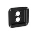 D0947K - Penn Elcom - D0947K - Small Dish Punched for 2 x D-Series Connectors - Black