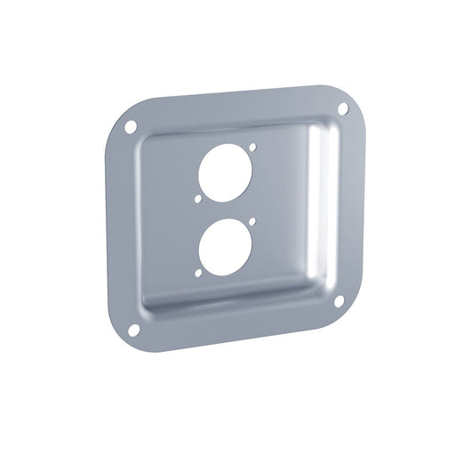 D0947Z - Penn Elcom - D0947Z - Small Dish Punched for 2 x D-Series Connectors - Zink