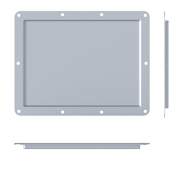 D2115Z - Penn Elcom - D2115Z - Recessed Label Dish for Self-Adhesive Tour Labels - Zink