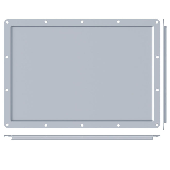D2117Z - Penn Elcom - D2117Z - Recessed Label Dish for Self-Adhesive Tour Labels - Zink