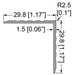 E0775 - Penn Elcom - E0775 - Single Angle Extrusion - 29.8mm