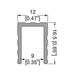 E2215 - Penn Elcom - E2215 - Trim U-Shape For 9mm Panels - Sold as a 4M Length.