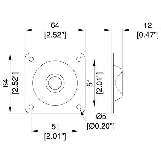 F0620Z - Penn Elcom - F0620Z - Female Stacking Foot