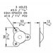 F0660Z - Penn Elcom - F0660Z - 3 Hole Male Foot.