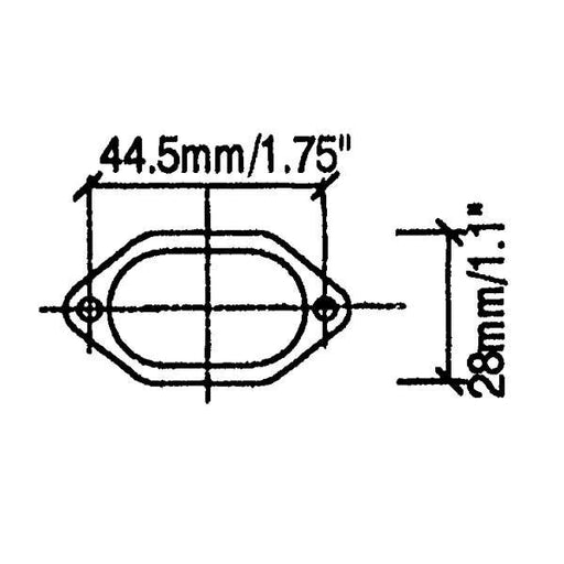 F0690 - Penn Elcom - F0690 - Rectangular Metal Foot