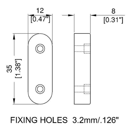 F1699/LD - Penn Elcom - F1699/LD - Long Plastic Foot