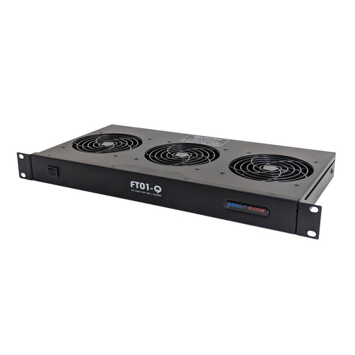 FT01-Q - Penn Elcom - FT01-Q - Quiet and versatile Rack Fan Unit. Easy switch from a 1U fan tray to a 6U blower.