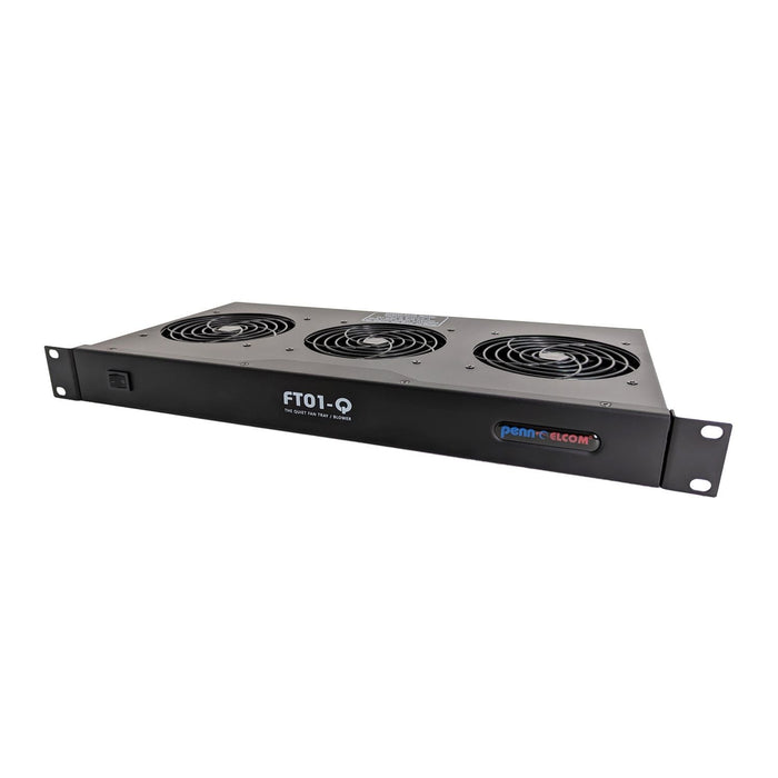 FT01-Q - Penn Elcom - FT01-Q - Quiet and versatile Rack Fan Unit. Easy switch from a 1U fan tray to a 6U blower.