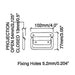 H1030Z - Penn Elcom - H1030Z - Un-Sprung Surface Handle.