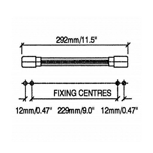 H1195 - Penn Elcom - H1195 - Strap Handle With Nickel Fittings